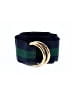 Brooks Brothers Plaid Green Blue Belt Size S - photo 1