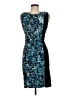 BCBGMAXAZRIA Paisley Teal Cocktail Dress Size M - photo 2