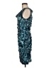 BCBGMAXAZRIA Paisley Teal Cocktail Dress Size M - photo 5