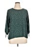Papermoon 100% Polyester Teal 3/4 Sleeve Blouse Size XL - photo 1