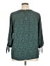 Papermoon 100% Polyester Teal 3/4 Sleeve Blouse Size XL - photo 2
