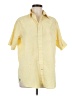 Cremieux Checkered-gingham Yellow Short Sleeve Button-Down Shirt Size M - photo 1