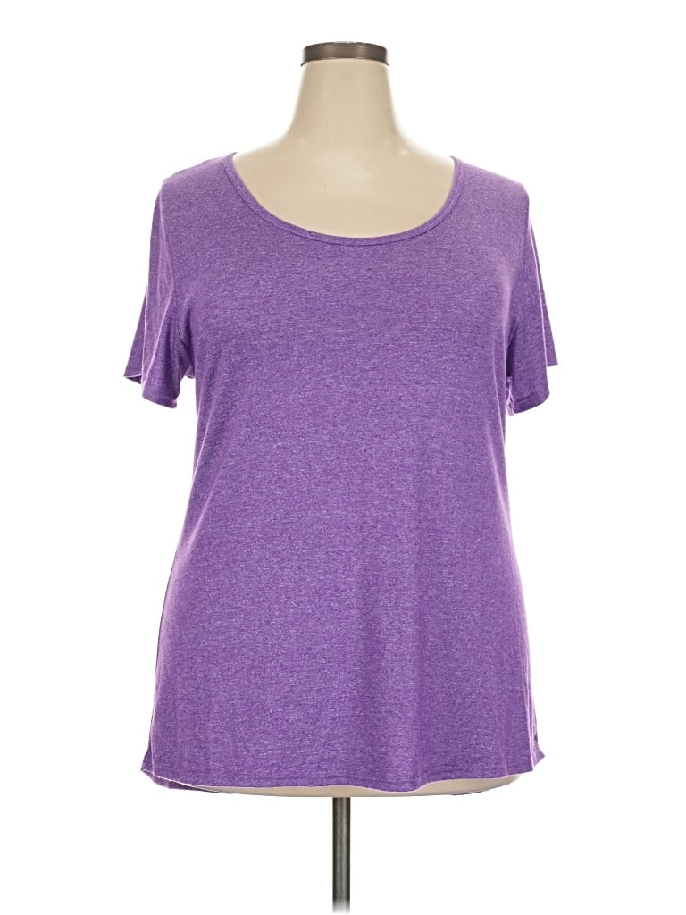 Pre-owned Lularoe Short Sleeve T-shirt In Purple
