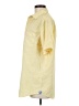 Cremieux Checkered-gingham Yellow Short Sleeve Button-Down Shirt Size M - photo 5