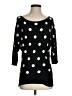 White House Black Market Polka Dots Black Pullover Sweater Size S - photo 1