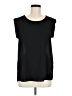 Pleione 100% Polyester Black Sleeveless Blouse Size M - photo 1