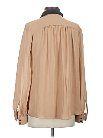 Leifsdottir Long Sleeve Silk Top (view 2)