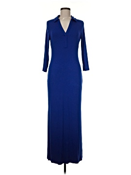 blue long casual dress Skyline Grace Horizon Blue Maxi Dress