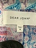 Dear John 100% Rayon Paisley Blue Long Sleeve Blouse Size S - photo 7