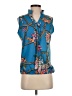 Assorted Brands Blue Sleeveless Blouse Size S - photo 1