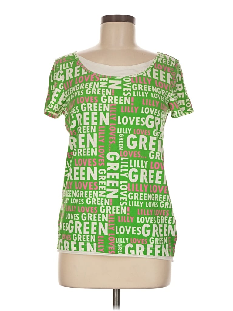Pre-owned Lilly Pulitzer Short Sleeve T-shirt In Green