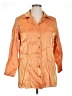 Delta Burke Metallic Orange 3/4 Sleeve Button-Down Shirt Size 1X - photo 1