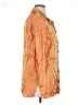 Delta Burke Metallic Orange 3/4 Sleeve Button-Down Shirt Size 1X - photo 4