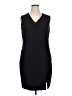 Herman Geist 100% Polyester Black Casual Dress Size 16 - photo 1