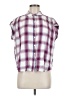Eddie Bauer Plaid Purple Sleeveless Button-Down Shirt Size M - photo 1