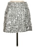 Amanda Uprichard 100% Polyester Silver Casual Skirt Size XS - photo 1