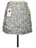 Amanda Uprichard 100% Polyester Silver Casual Skirt Size XS - photo 2