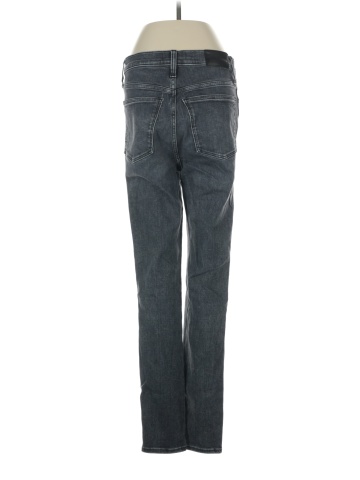 Madewell Tall 10" High-Rise Skinny Crop Jeans in Oakwood Wash (view 2)