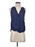 MNG 100% Viscose Blue Sleeveless Blouse Size S - photo 1