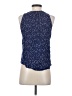 MNG 100% Viscose Blue Sleeveless Blouse Size S - photo 2