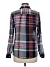Old Navy 100% Cotton Plaid Gray Long Sleeve Button-Down Shirt Size M - photo 2