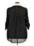 41Hawthorn 100% Polyester Polka Dots Black 3/4 Sleeve Blouse Size 3X - photo 2