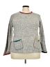 Margaret Winters Tweed Gray Pullover Sweater Size 3X (estimated) - photo 1