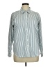 Coldwater Creek Stripes Blue Long Sleeve Button-Down Shirt Size 16 - photo 1