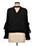Timing Black Long Sleeve Blouse Size M - photo 1