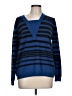 a.n.a. A New Approach 100% Acrylic Stripes Blue Pullover Sweater Size L - photo 1