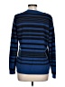 a.n.a. A New Approach 100% Acrylic Stripes Blue Pullover Sweater Size L - photo 2