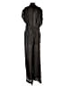 Line & Dot 100% Polyester Metallic Black Jumpsuit Size M - photo 2
