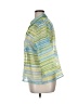 Elementz Stripes Green 3/4 Sleeve Blouse Size XL - photo 5