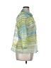 Elementz Stripes Green 3/4 Sleeve Blouse Size XL - photo 4