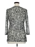 Charter Club Animal Print Silver 3/4 Sleeve Blouse Size XL - photo 2
