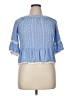 Matilda Jane 100% Rayon Blue Short Sleeve Blouse Size 14 - photo 1