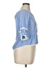 Matilda Jane 100% Rayon Blue Short Sleeve Blouse Size 14 - photo 4