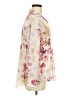 Chaps 100% Polyester Floral Ivory Long Sleeve Blouse Size M - photo 4