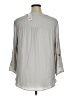 Maurices 100% Polyester Gray 3/4 Sleeve Blouse Size 0X - photo 2