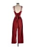 Ann Taylor LOFT Solid Burgundy Jumpsuit Size XS - photo 2