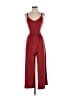 Ann Taylor LOFT Solid Burgundy Jumpsuit Size XS - photo 1