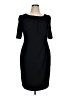 L.K. Bennett Solid Black Cocktail Dress Size 14 - photo 1