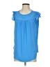 Ann Taylor LOFT 100% Polyester Blue Sleeveless Blouse Size XS - photo 1