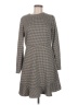 Ann Taylor LOFT Houndstooth Gray Ivory Casual Dress Size 6 - photo 1