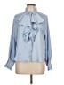 Zara Blue Long Sleeve Blouse Size L - photo 1