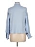 Zara Blue Long Sleeve Blouse Size L - photo 2