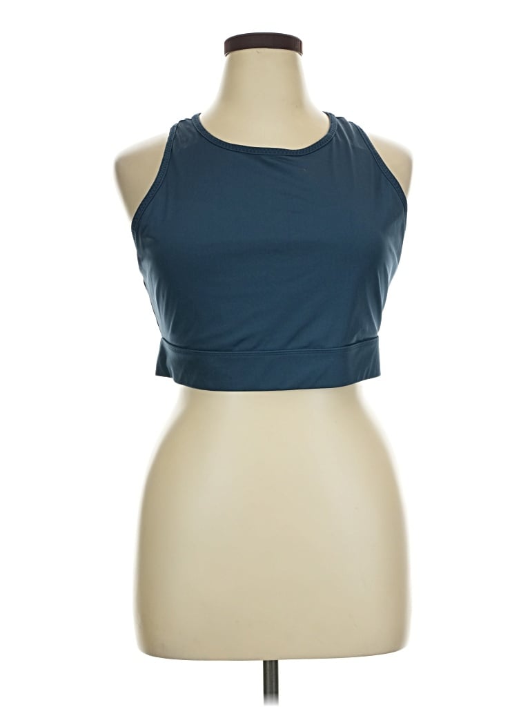 Pre-owned Fabletics Tank Top Blue Halter Neckline Tops