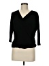 Old Navy 100% Rayon Black 3/4 Sleeve Top Size M - photo 1