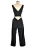 decker 100% Polyester Solid Black Jumpsuit Size S - photo 2