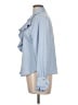 Zara Blue Long Sleeve Blouse Size L - photo 5